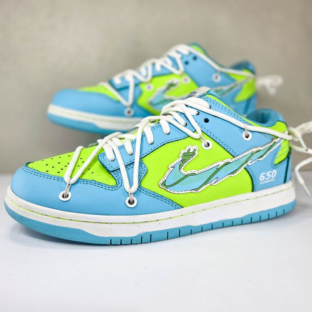 Off-White 650 Trap Runner Teal Lime Green Men’s 8.5 Designer Sneakers